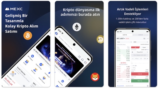 MEXC kripto uygulaması